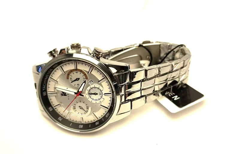 ELEGNACKI ZEGAREK KURREN (SREBRNY)