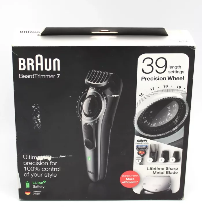BRAUN BT7240 TRYMER DO BRODY, MASZYNKA DO STRZYŻENIA
