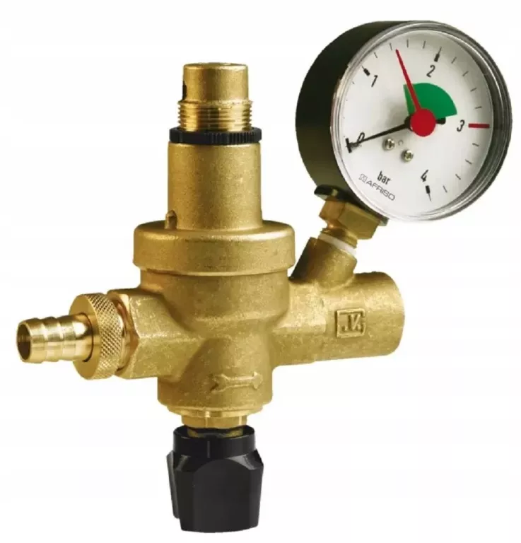 ZAWÓR DO AUTOMATYCZNEGO NAPEŁNIANIA INSTALACJI 1/2" Z MANOMETREM AFRISO FA