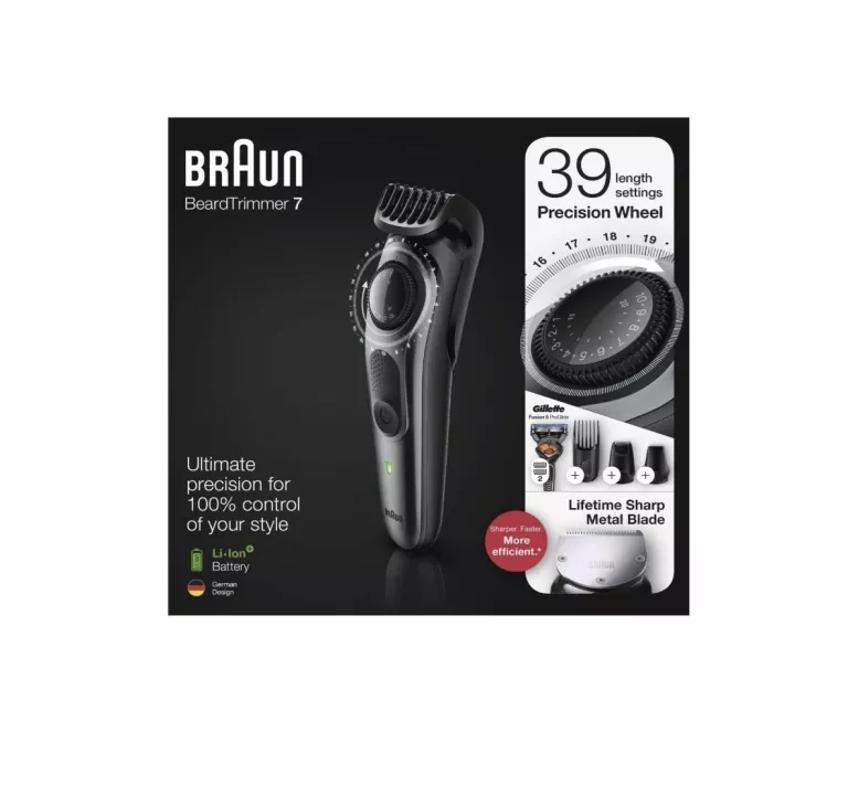 BRAUN BT7240 TRYMER DO BRODY, MASZYNKA DO STRZYŻENIA
