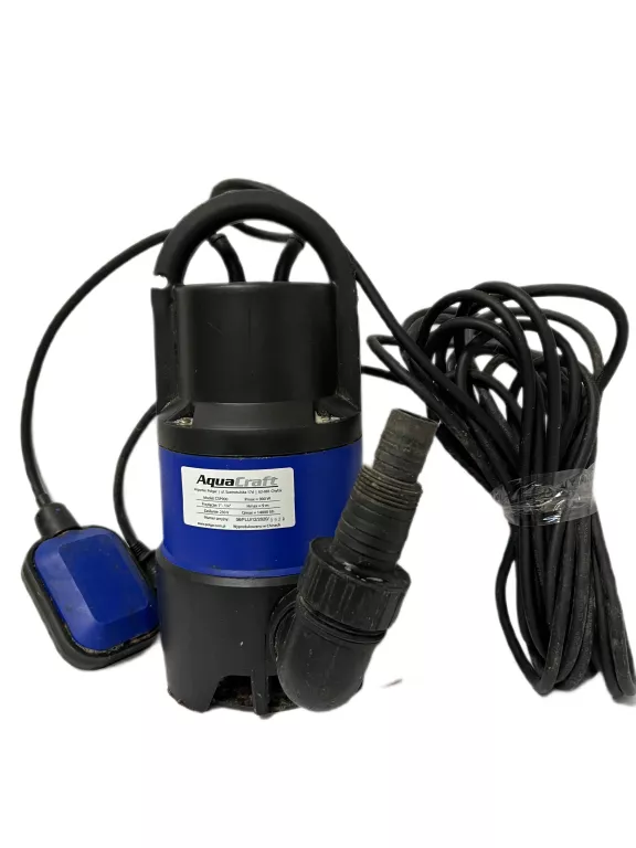 POMPA ZATAPIALNA AQUACRAFT 900 W 13500 L/H