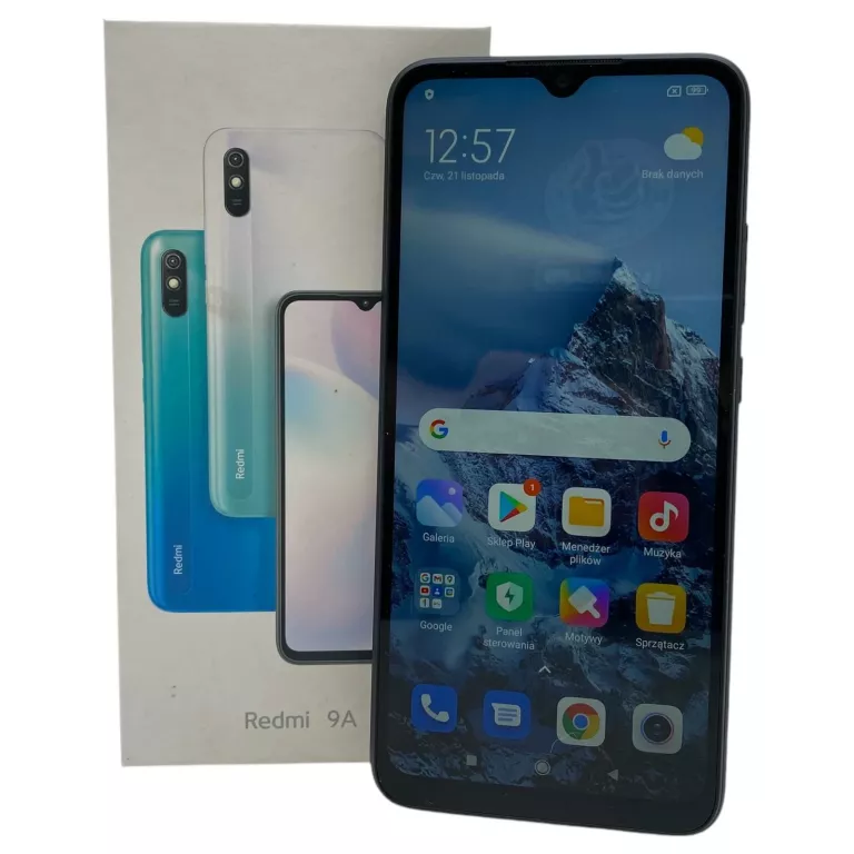 SMARTFON XIAOMI REDMI 9A 2 GB / 32 GB 4G (LTE) CZARNY