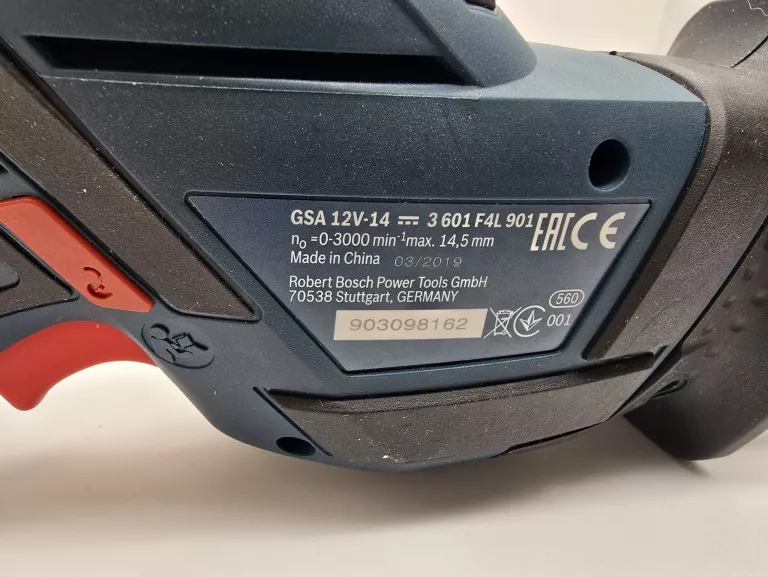 PIŁA SZABLASTA GSA 12V-14 BOSCH KORPUS