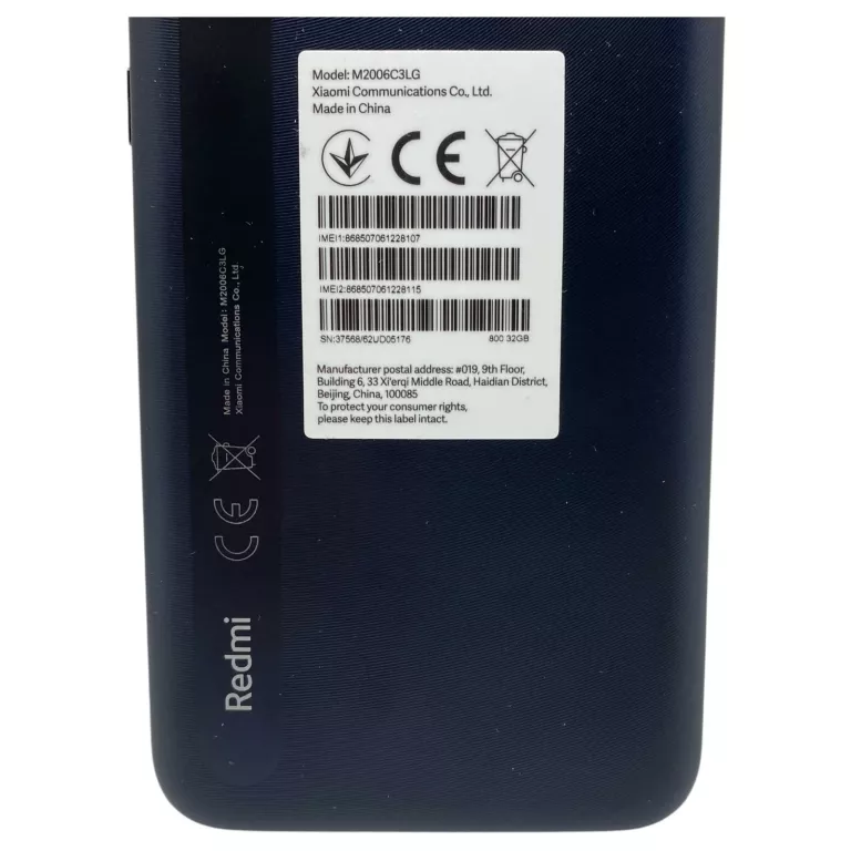 SMARTFON XIAOMI REDMI 9A 2 GB / 32 GB 4G (LTE) CZARNY