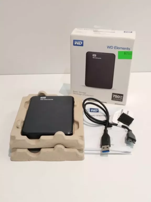 DYSK ZEWNĘTRZNY WD ELEMENTS 750 GB PUD