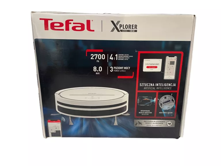 ROBOT SPRZĄTAJĄCY, ODKURZACZ TEFAL X-PLORER SERIE 120 AI