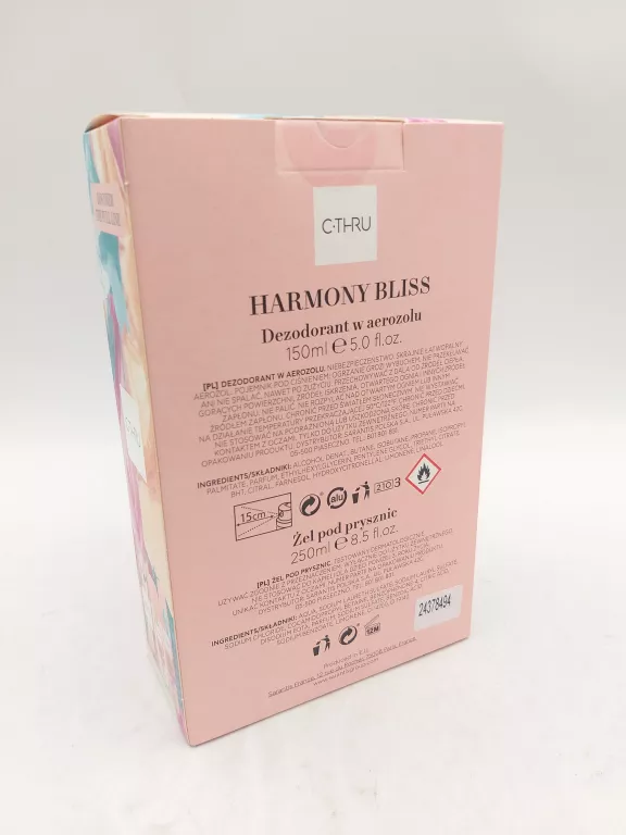 C-THRU HARMONY BLISS ZESTAW PREZENTOWY Z KOSMETYKAMI DLA KOBIETY ŻEL + DEO