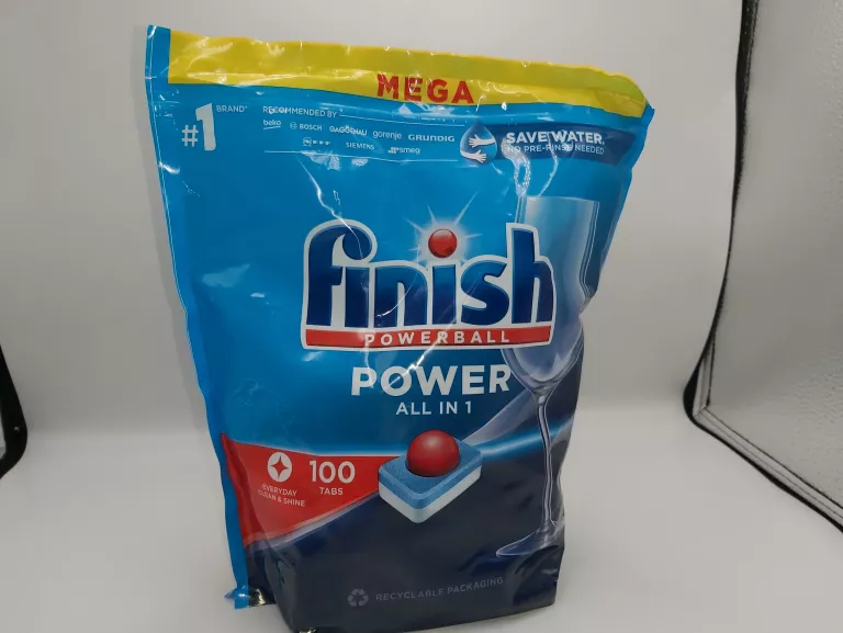 KAPSUŁKI DO ZMYWARKI FINISH POWER ALL IN 1 100 SZT