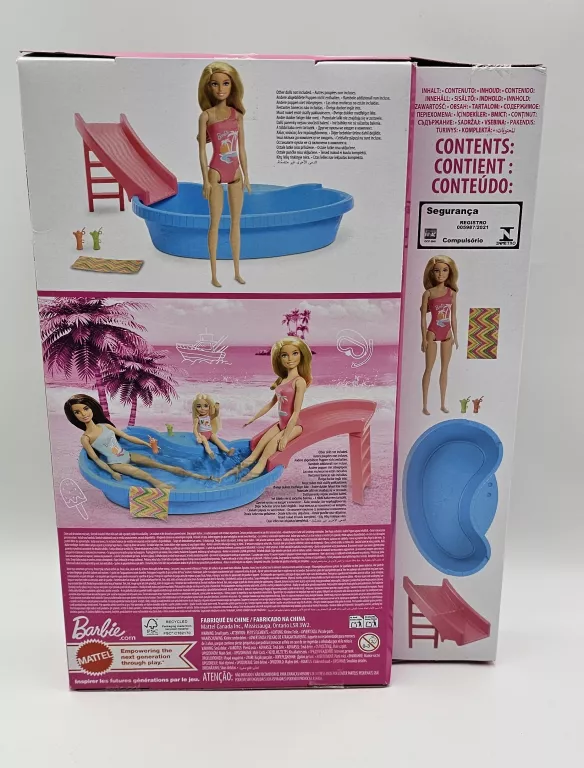 BARBIE BASEN + LALKA ZESTAW HRJ74