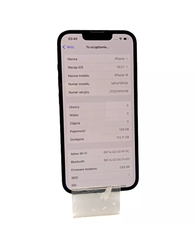 APPLE IPHONE 14 128GB KOMPLET SIEĆ ORANGE!