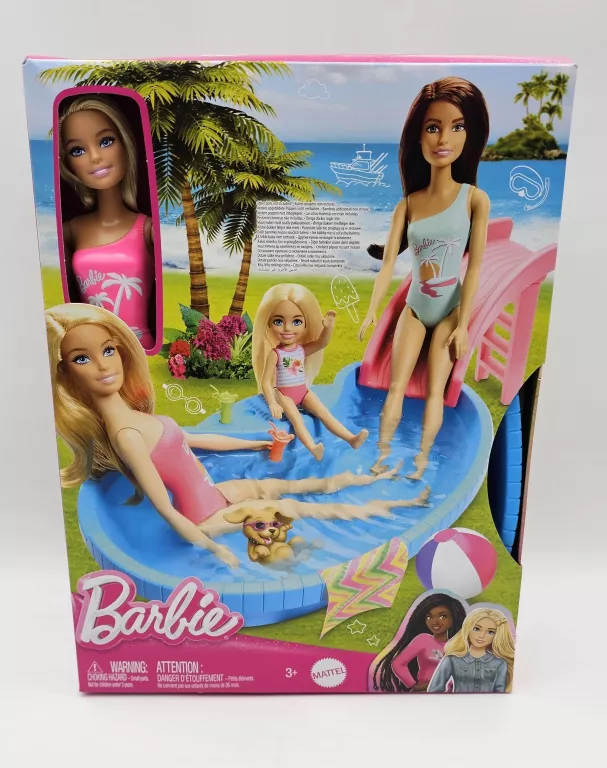 BARBIE BASEN + LALKA ZESTAW HRJ74