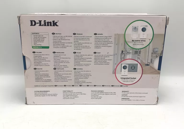 TRANSMITER SIECIOWY D-LINK DHP-P601AV AV2 1000