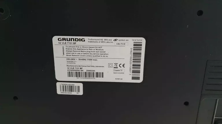 TELEWIZOR GRUNDIG 40 VLE 7131 BF