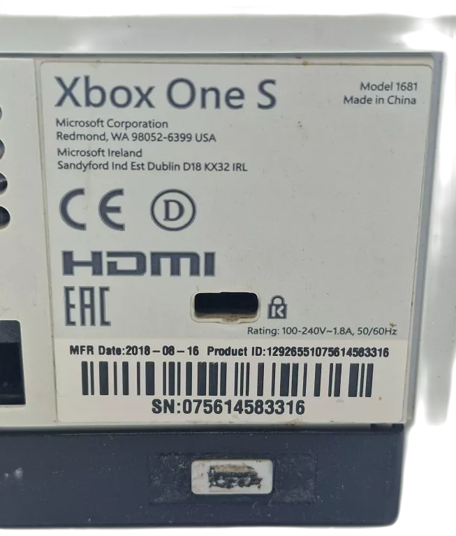 KONSOLA XBOX ONE S