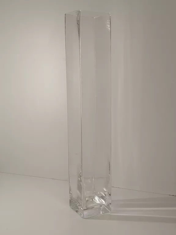 WYSOKI WAZON SZKLANY WYSOKOŚĆ 50 CM SZEROKOŚĆ 8 CM