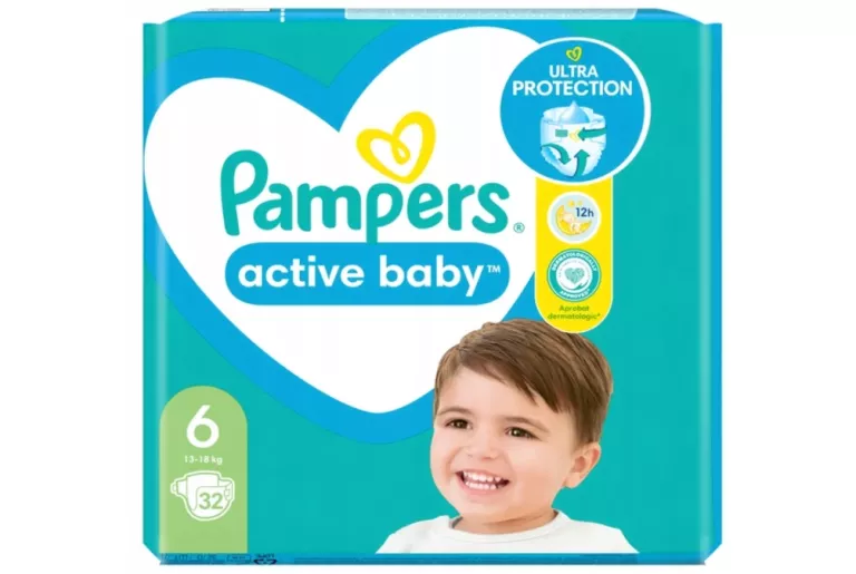 PIELUSZKI PAMPERS ACTIVE BABY R. 6, 13-18 KG 32 SZT.