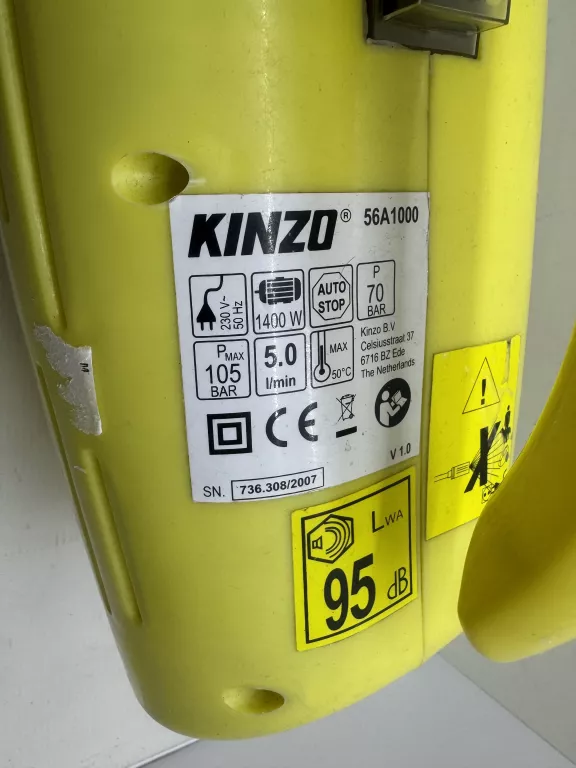 MYJKA WYSOKOCIŚNIENIOWA KINZO 56A1000 OPIS