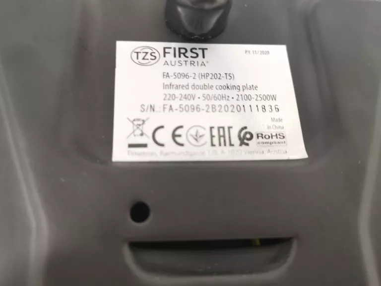 KUCHENKA FIRST AUSTRIA ELEKTRYCZNA