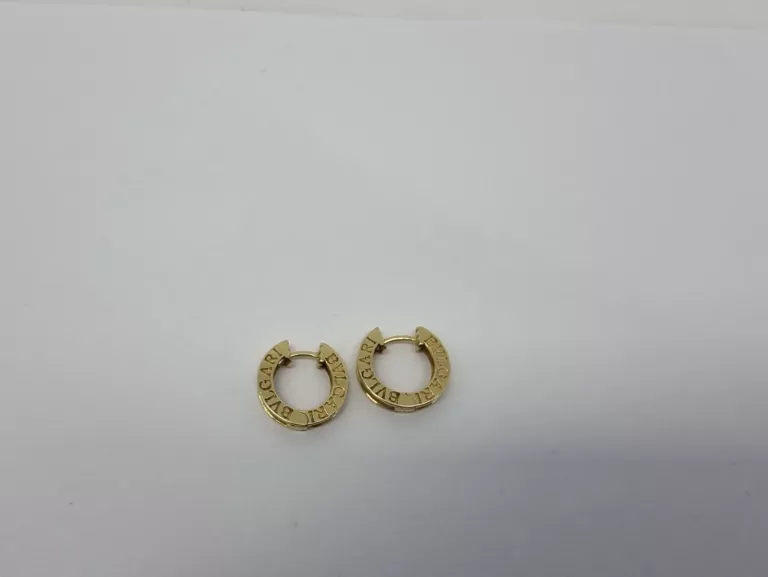 ZŁOTE KOLCZYKI BVLGARI PRÓBY 585 8,52 GRAM