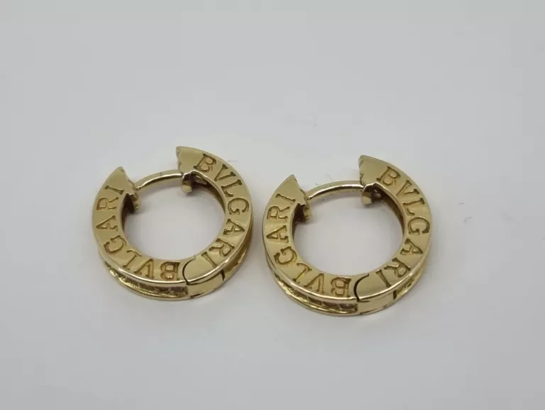 ZŁOTE KOLCZYKI BVLGARI PRÓBY 585 8,52 GRAM