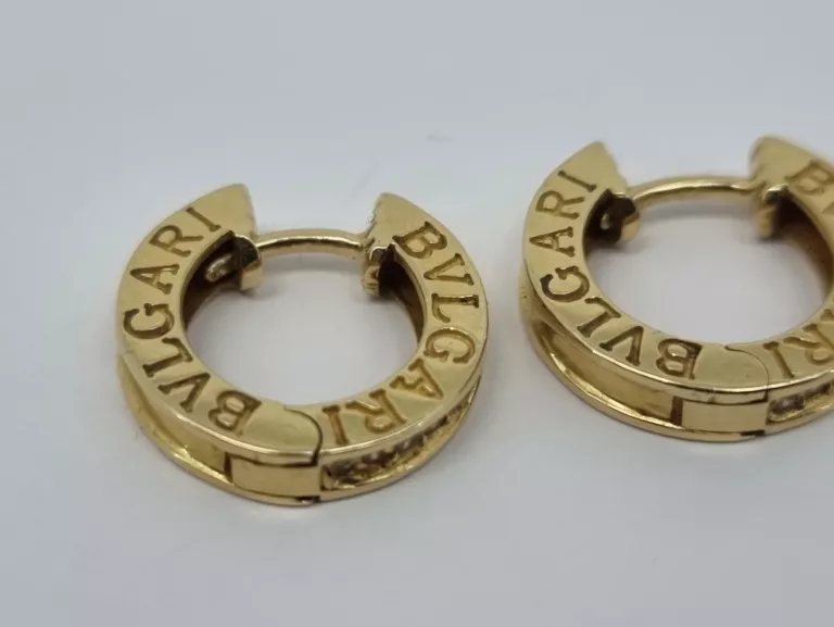 ZŁOTE KOLCZYKI BVLGARI PRÓBY 585 8,52 GRAM