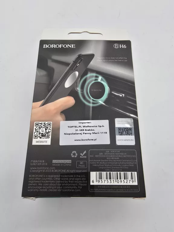 uchwyt-samochodowy-borofone-bh6-platinum-magnetyczny-na-kratke-czarny-ean-gtin-6957531095279