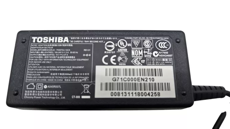 ZASILACZ ŁADOWARKA DO LAPTOPA TOSHIBA 19V 1.58A PA3743U-1ACA
