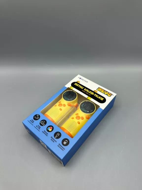 FOREVER DREAMS ZESTAW WALKIE-TALKIE KRÓTKOFALÓWKI ŻÓŁTE JAK NOWA!