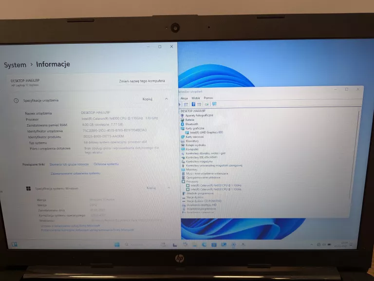 LAPTOP HP 17-BY0XXX 8/256 SSD