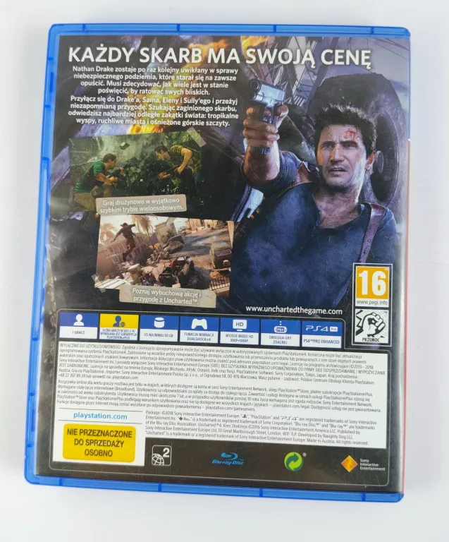 GRA PS 4 UNCHARTED 4 KRES ZŁODZIEJA