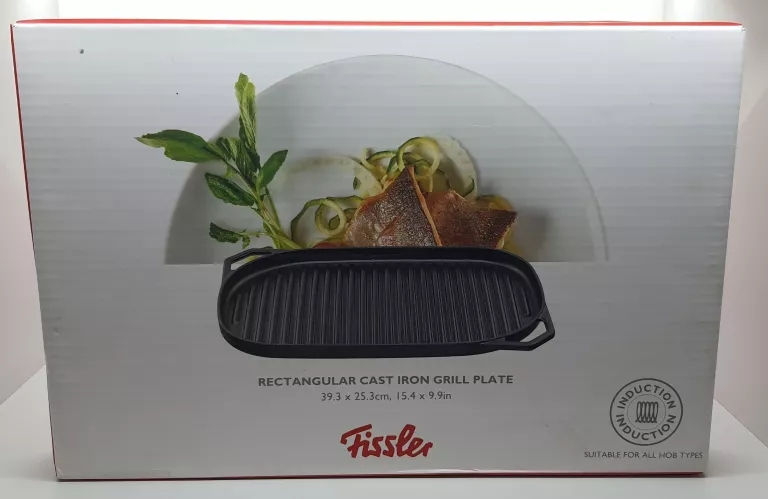 ŻELIWNA PATELNIA GRILLOWA FISSLER 39.3 X  25.3 CM