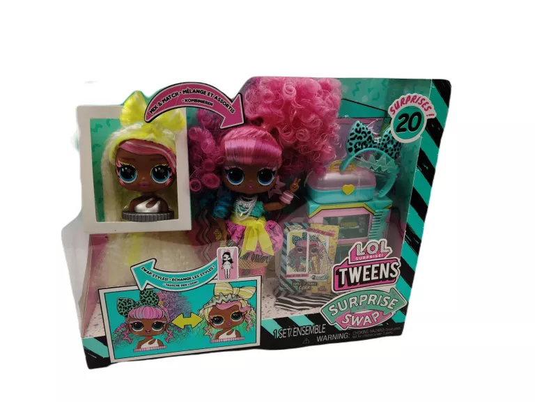 L.O.L SURPRISE! SWAP TWEENS LALKA I MINI TWEENS GŁOWA DO CZESANIA - CORA