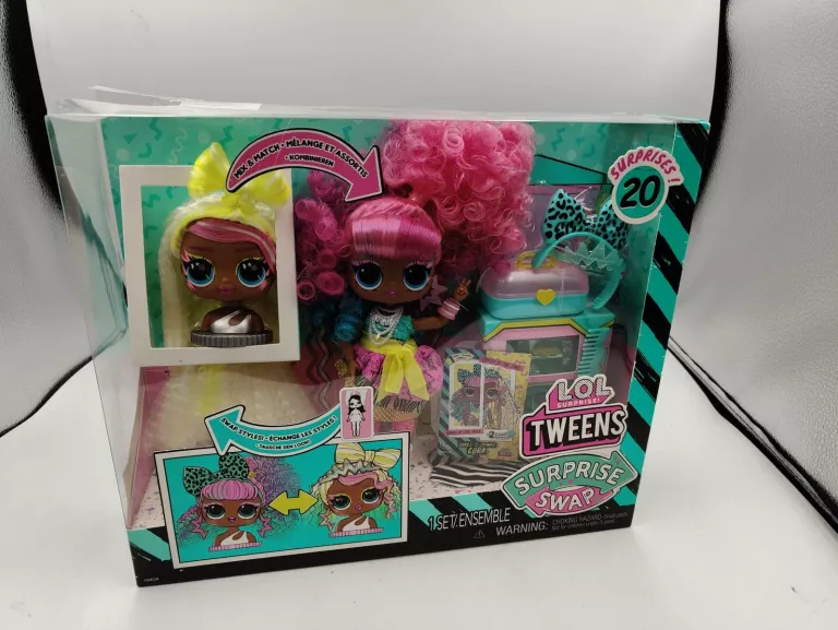 L.O.L SURPRISE! SWAP TWEENS LALKA I MINI TWEENS GŁOWA DO CZESANIA - CORA