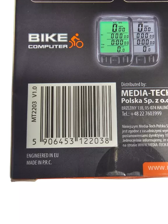 LICZNK ROWEROWY MEDIA-TECH MT2203