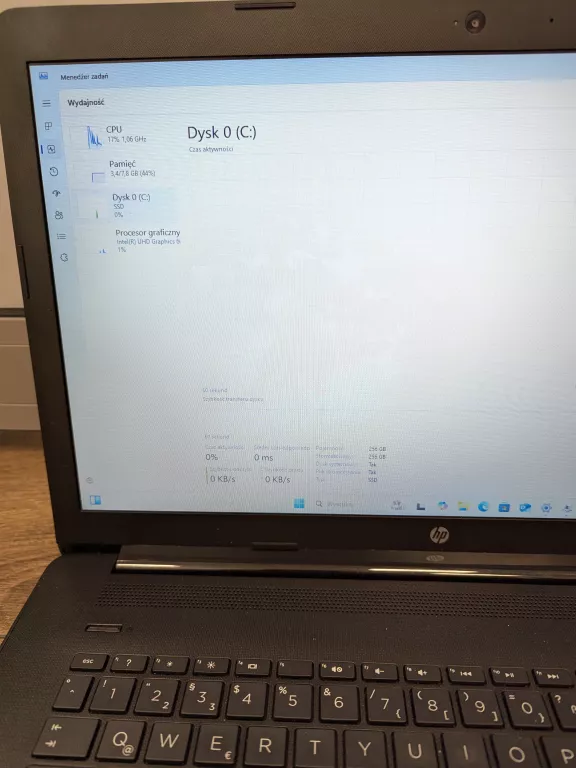 LAPTOP HP 17-BY0XXX 8/256 SSD