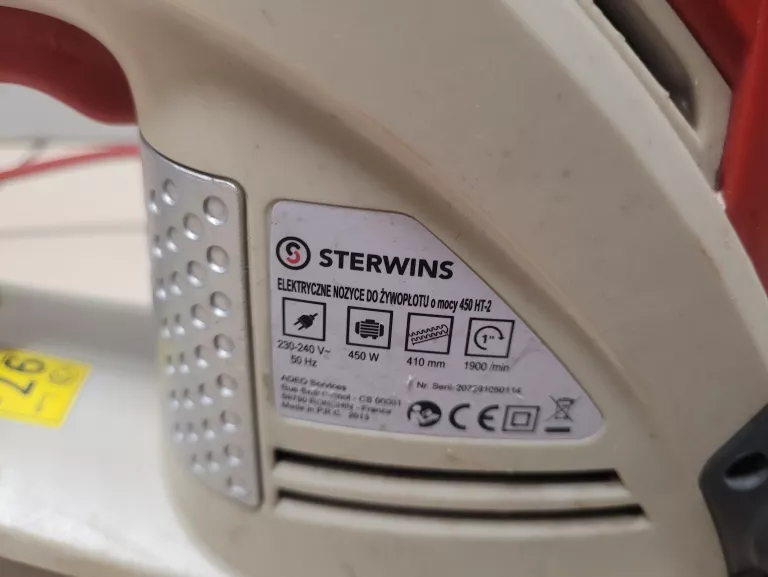 NOŻYCE DO ŻYWOPŁOTU STERWINS 450 HT-2