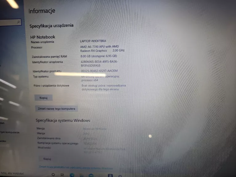 LAPTOP HP BCM943142 17" 8GB/1TB