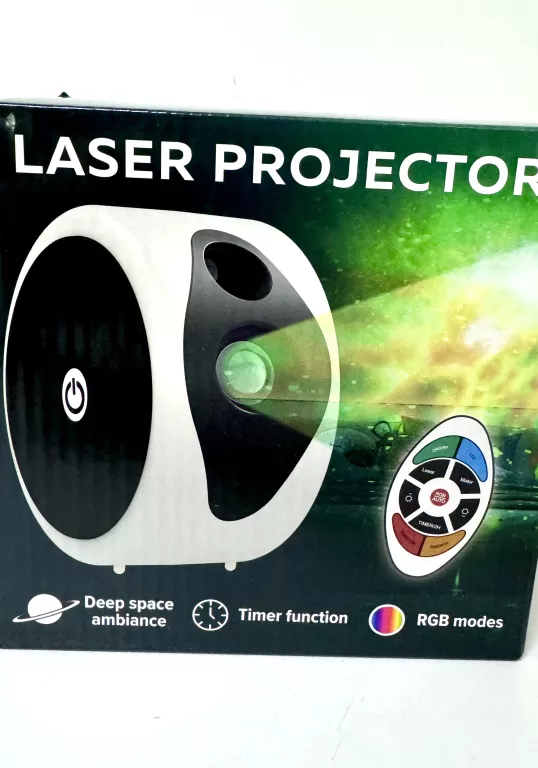 PROJEKTOR GWIAZD NIEBA LAMPKA NOCNA LED RZUTNIK LASEROWY