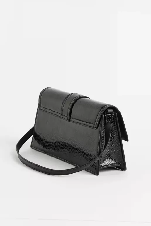 MAŁA TOREBKA NA RAMIĘ H&M CZARNA