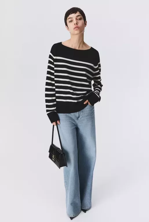 MAŁA TOREBKA NA RAMIĘ H&M CZARNA