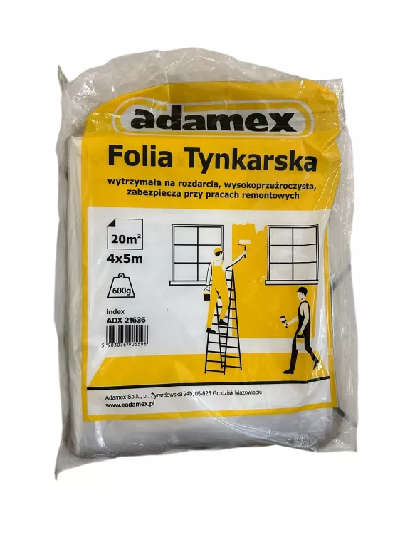 FOLIA TYNKARSKA ADAMEX 4X5M