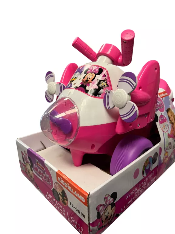 ODPYCHACZ SAMOLOT MINNIE KIDDIELAND Z DŹWIĘKIEM I ŚWIATŁEM N0WY!