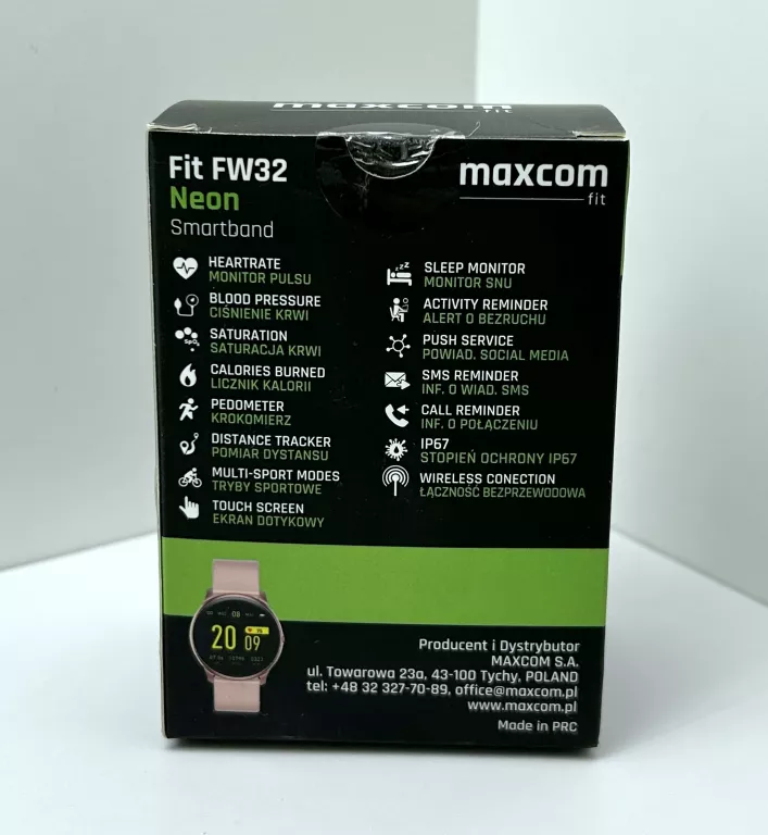 SMARTWATCH MAXCOM FIT FW32 NEON RÓŻOWY