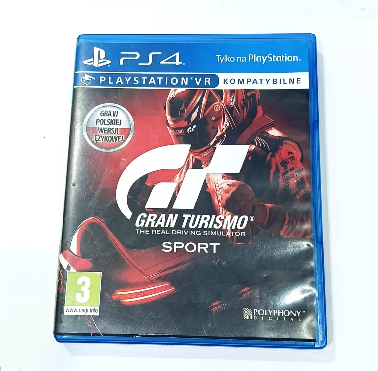 GRA NA PS4 GRAN TURISMO SPORT