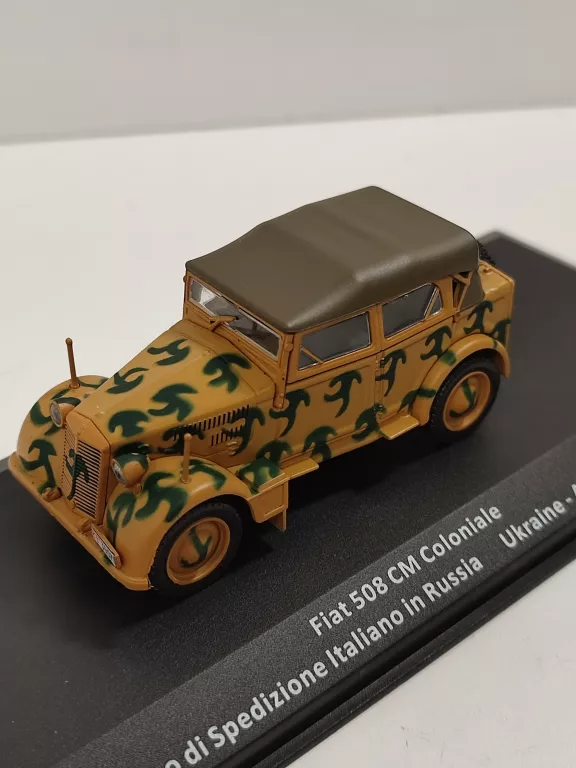 SAMOCHODY II WOJNY ŚWIATOWEJ FIAT 508 CM COLONIALE MODEL DEAGOSTINI 1:43