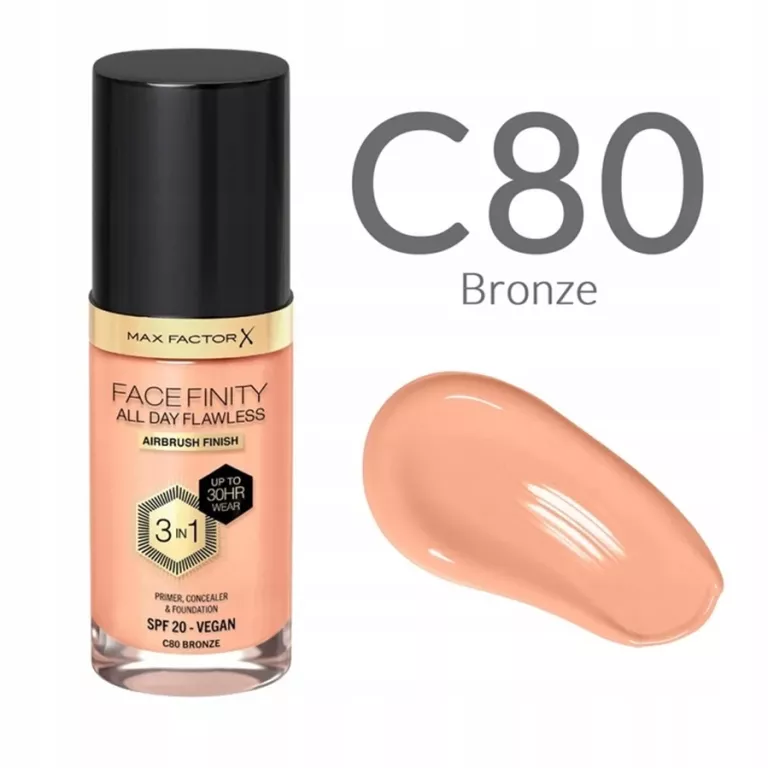 MAX FACTOR PODKŁAD FACEFINITY 3W1 NR C80 BRONZE