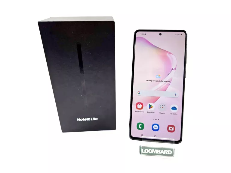 TELEFON GALAXY NOTE 10 LITE 128GB AURA BLACK + RYSIK ZADBANY
