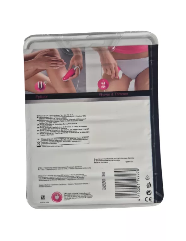 DEPILATOR BRAUN SILK-EPIL 3 3273 STAN 10/10 ORI BLISTER SIECIOWA