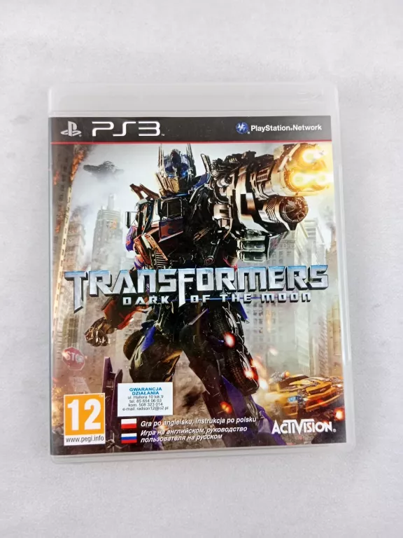 GRA PS3 TRANSFORMERS DARK OF THE MOON