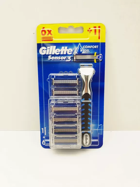 MASZYNKA NA WKŁADY DO GOLENIA GILLETTE SENSOR 3 1 + 6 WKŁADY